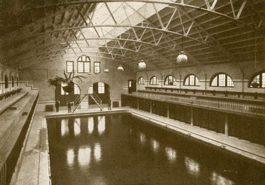 Motherwell Baths swimming pond, 1916