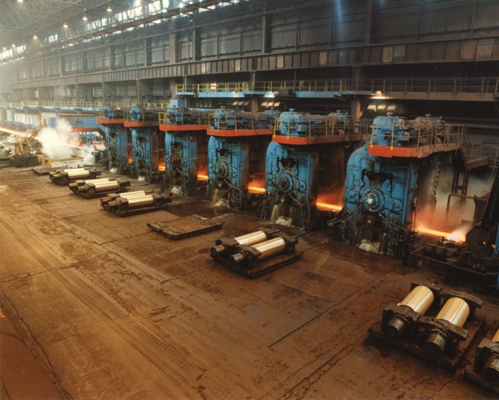 The hot strip steel mill at Ravenscraig, known as 'The Big Mill' was the longest in Europe.