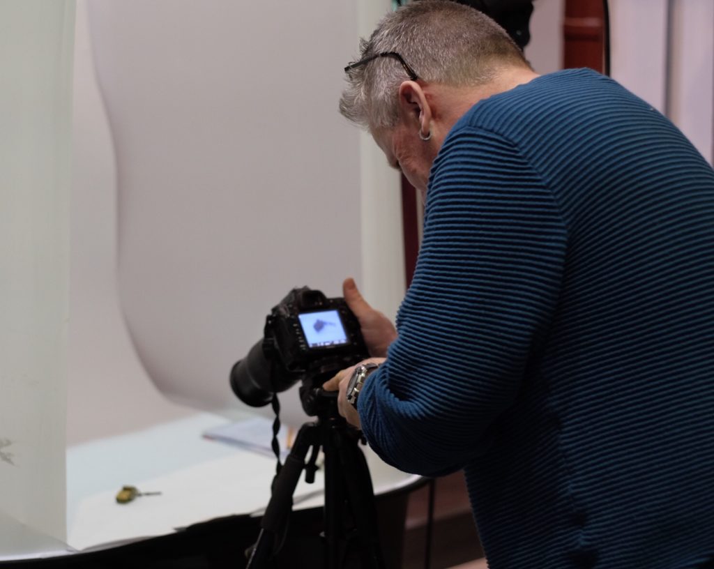 Photographing a train guard's whistle