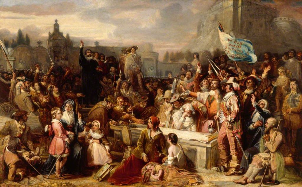The Signing of the National Covenant in Greyfriars Kirkyard (William Allan, 1838) [Museums & Galleries Edinburgh – City of Edinburgh Council] The Covenanters would continue to captivate the popular imagination in Scotland well beyond the 1600s.