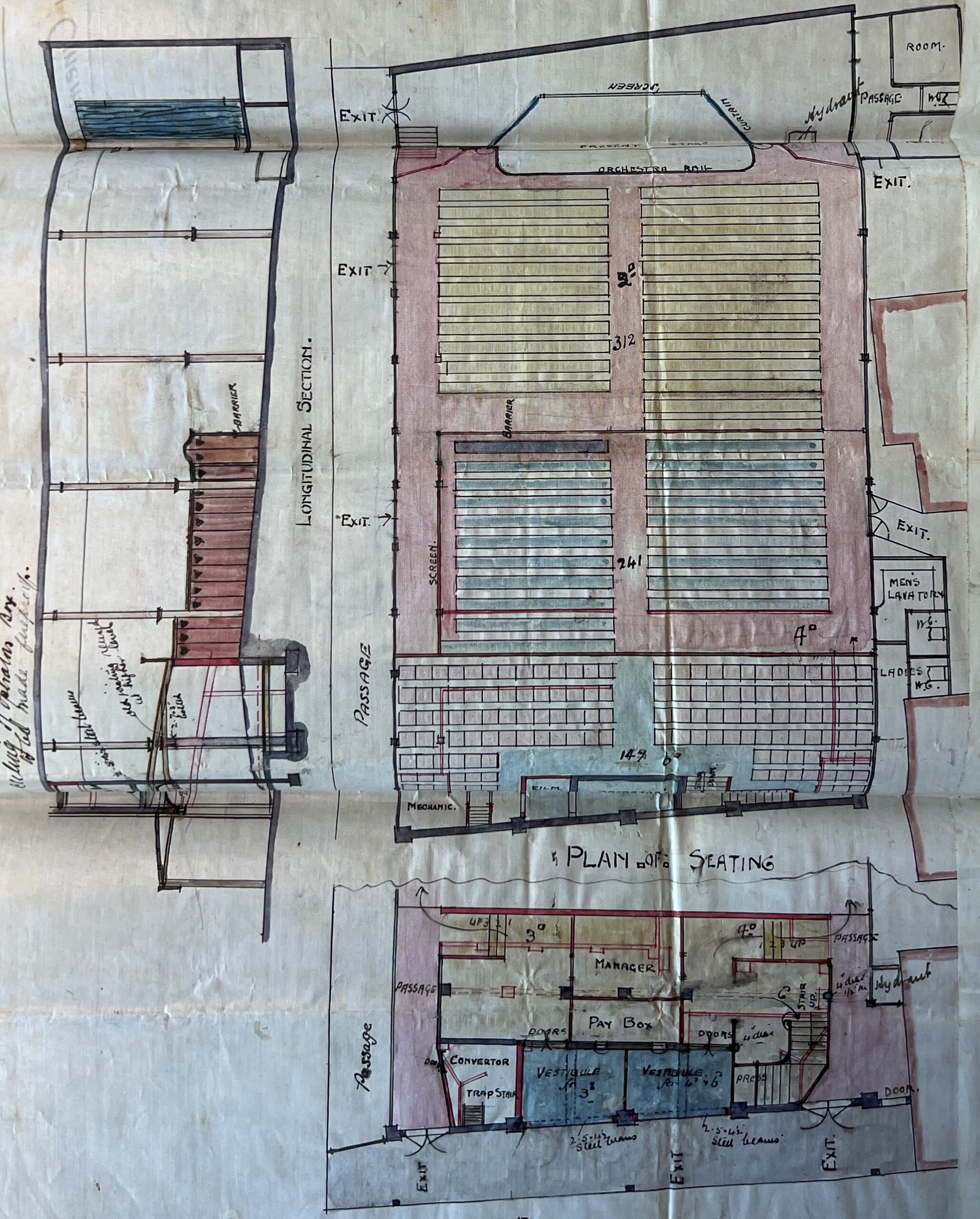 Motherwell Cinema Building Plans, Reference Number: UJ/1/07/9/01786